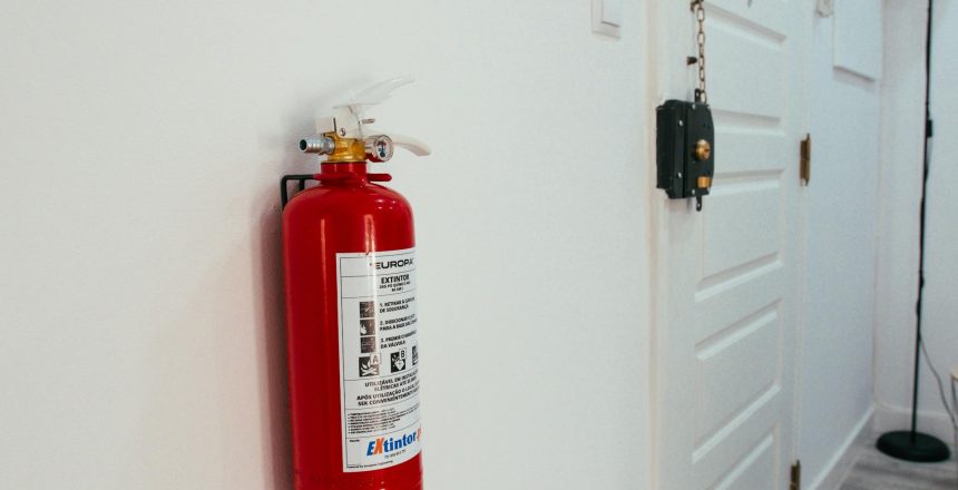 Image of Fire Extinguisher attached to a wall